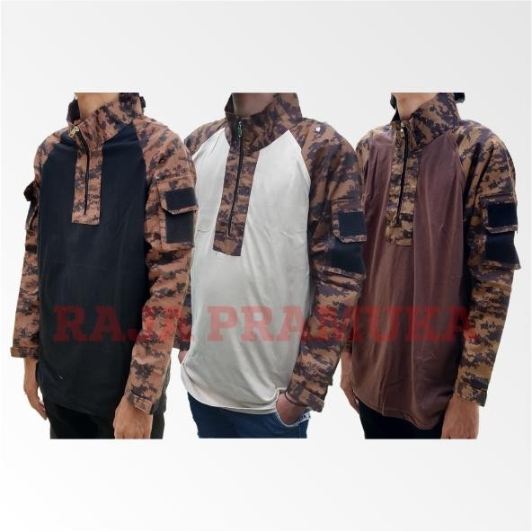 Baju Tactical Loreng Pramuka Seragam PDL Kegiatan Lapangan Safety Sekolah *