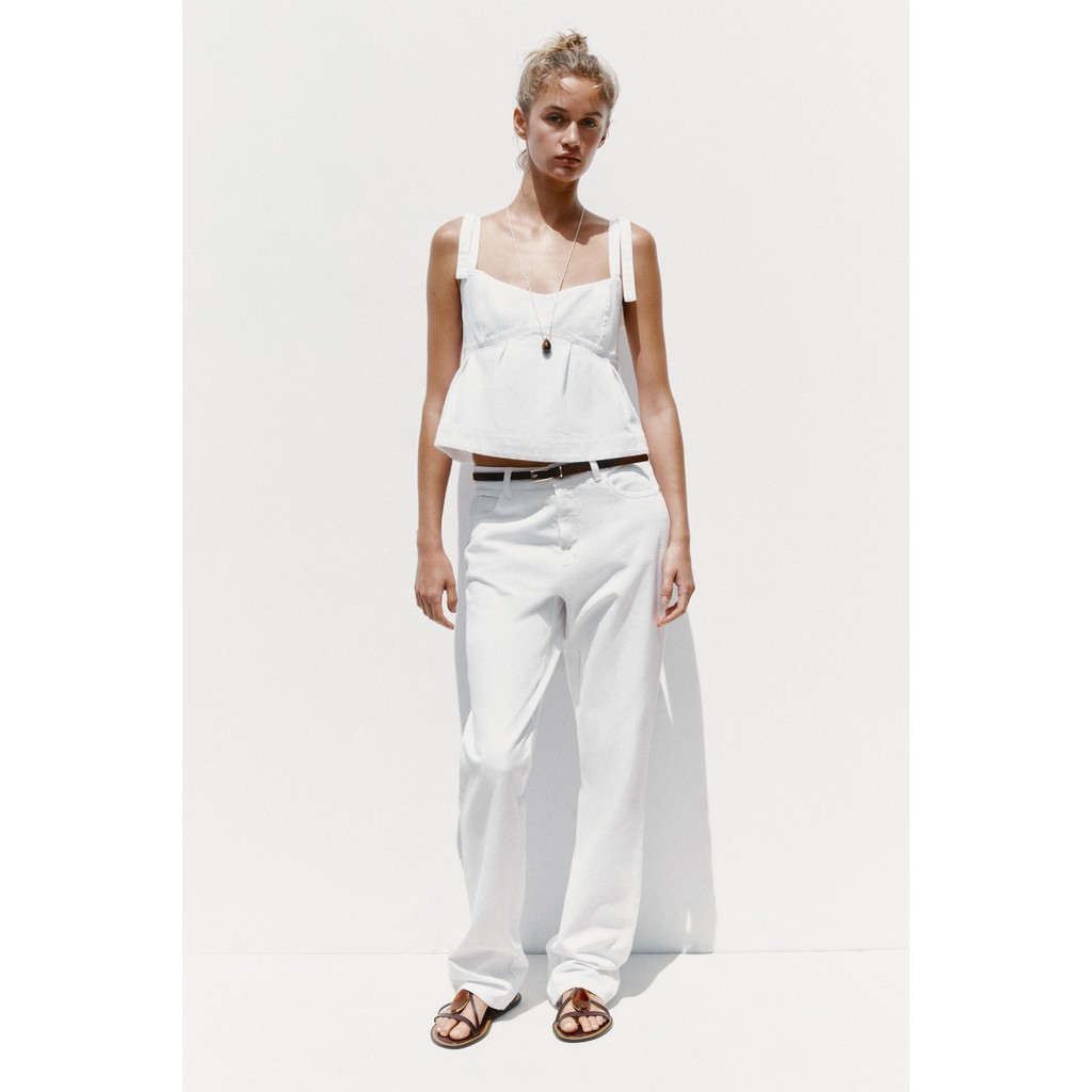 ZARA TOP Z1975 DENIM TALI BAHU