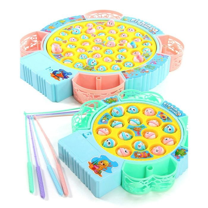 Mainan Anak Fishing Toys 15Pcs/24Pcs Mainan Pancingan Ikan Anak Go Fishing Keluar Musik Pasti Ori