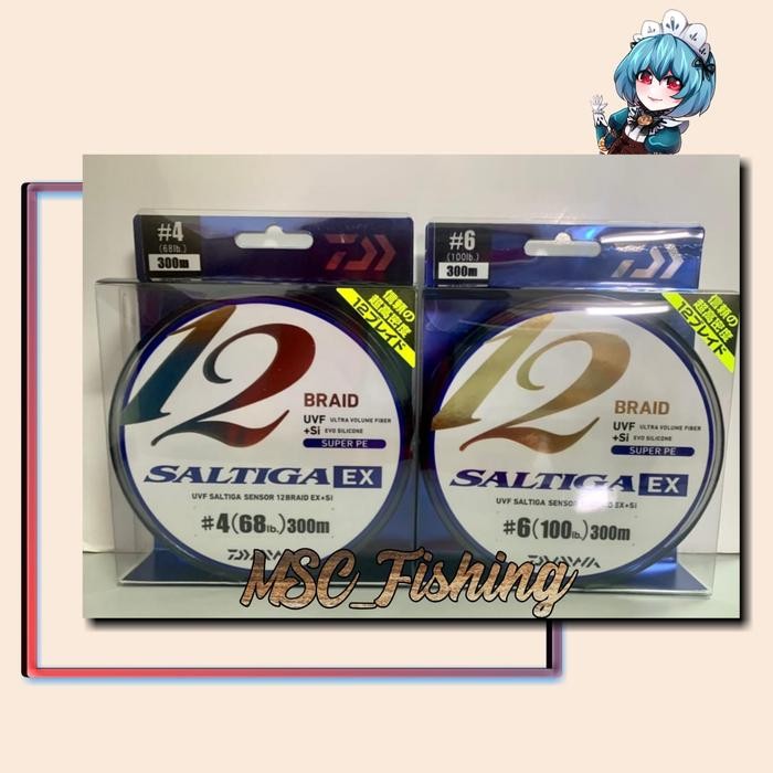 Senar PE Daiwa Saltiga Sensor UVF X12EX+SI 200M/300M 0.6-6