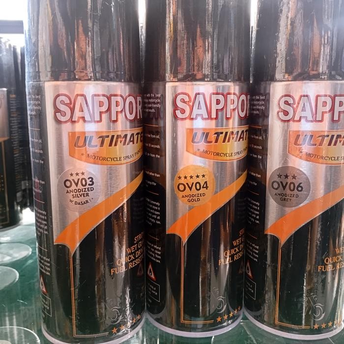 cat semprot saporo ultimate anodized silver,gold ,grey
