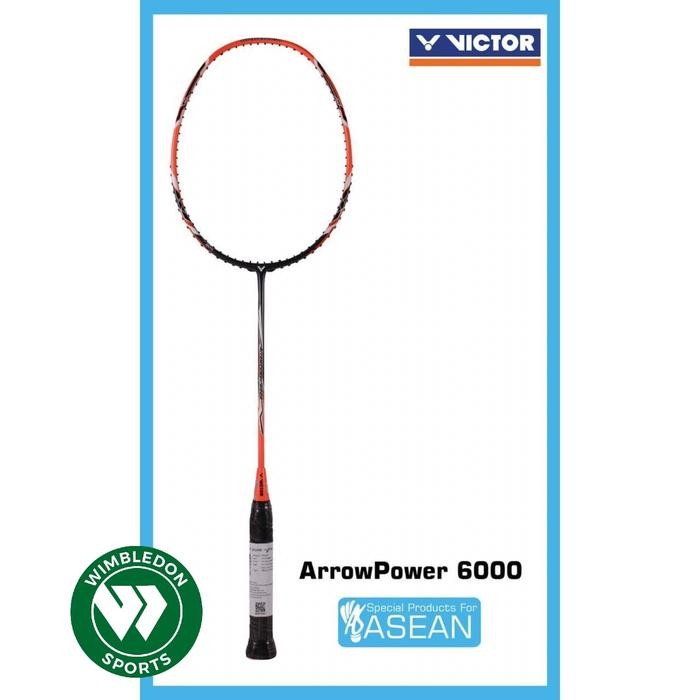 Raket Badminton Victor Arrow Power 6000 / Raket Victor Ap 6000 *Bonus* Terbaru Best Quality 100%