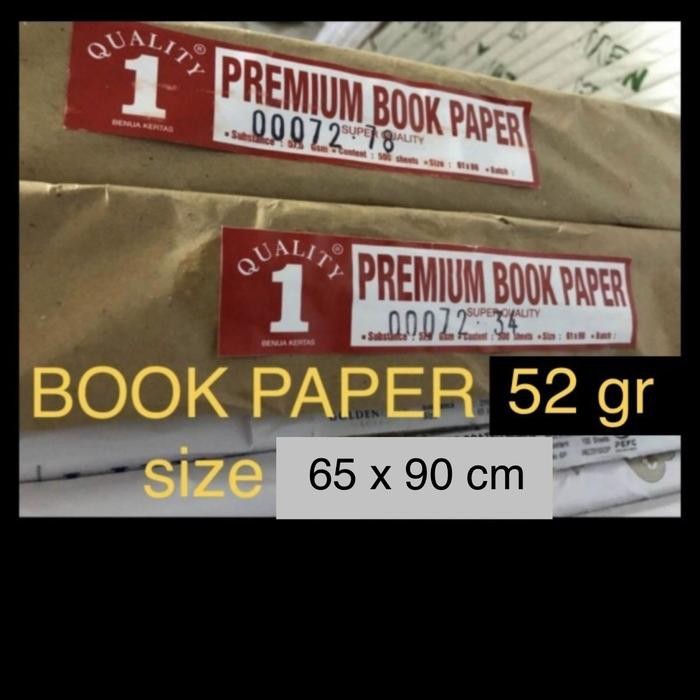 

Book Paper 52gr, size 65x90cm