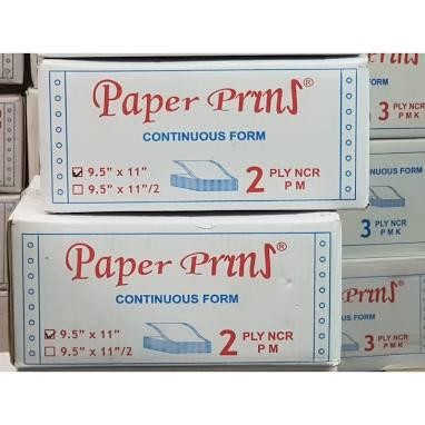 

Paper Print Kertas Continous Form- Paper Print 9,5" x 11" 2 Ply