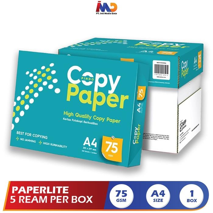 

Copy Paper Kertas Fotocopy 75 GSM A4 - 1 Box = 5 Rim