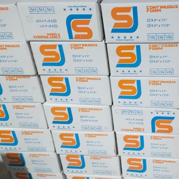 

KERTAS CONTINUOUS FORM 3 PLY BAGI 2 dan LETTER 9.5 x 11
