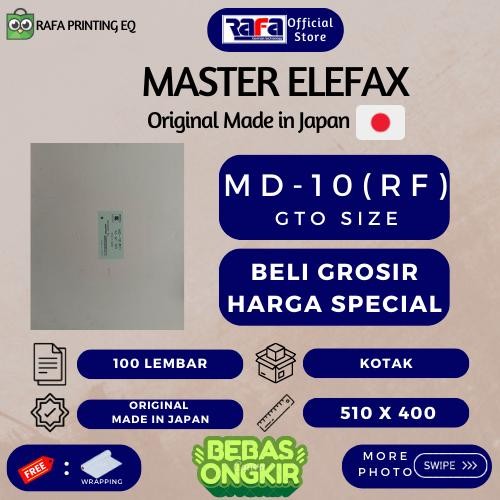 

Master Paper ELEFAX JAPAN MD 10 MD-10 RF GTNO Ukuran GT-NO 510 x 400