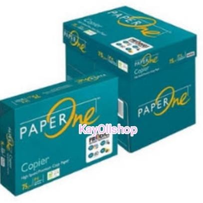 

Kertas HVS PAPER ONE A4 Copier 75 GR GSM Fotocopy PAPERONE 1 DUS 5 Rim