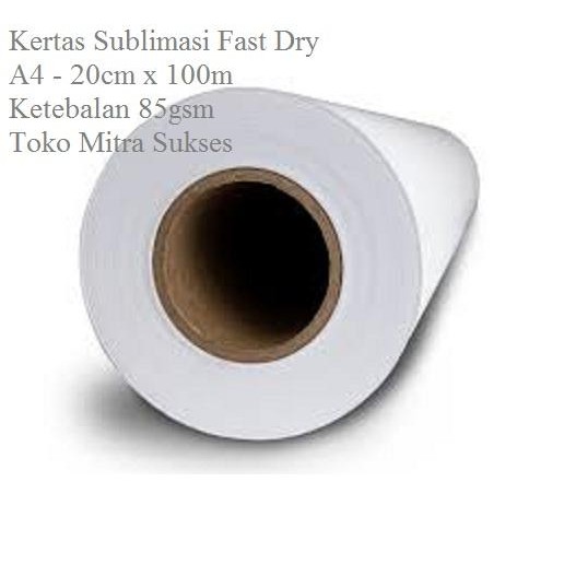 

Kertas Sublim Sublimasi Transfer Paper Roll 20cm x 100m