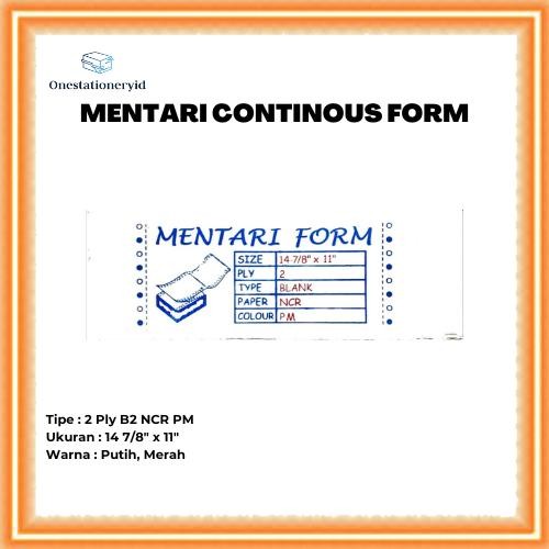 

Kertas Continuous/Continous Form 2 Ply, 2 Rangkap B2 NCR PM 14 7/8x11