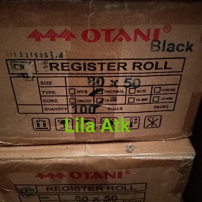 

Kertas Thermal Otani 80 x 50 per dus ( Pengiriman khusus GRAB/GOJEK)