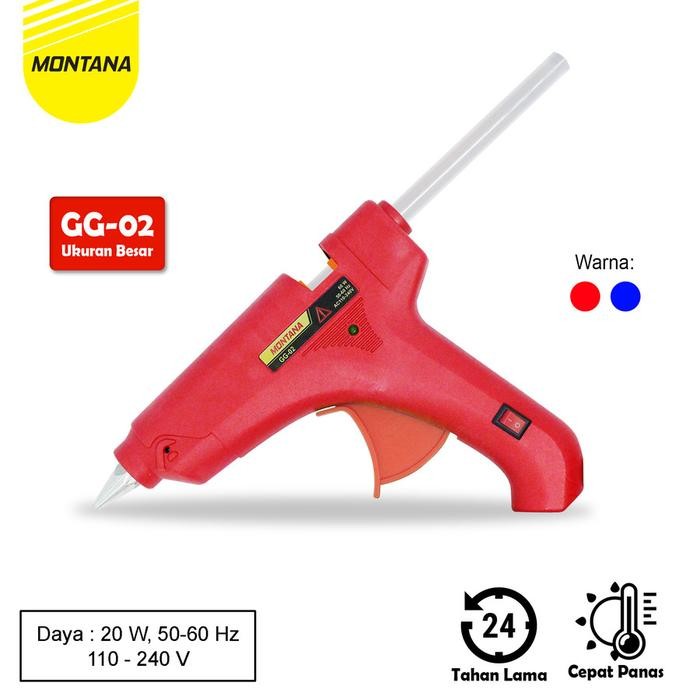

Stok Baru Montana Glue Gun / Lem Tembak Montana GG-02 / 60 Watt