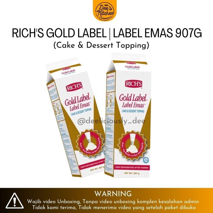 RICH'S GOLD LABEL EMAS 907 gram