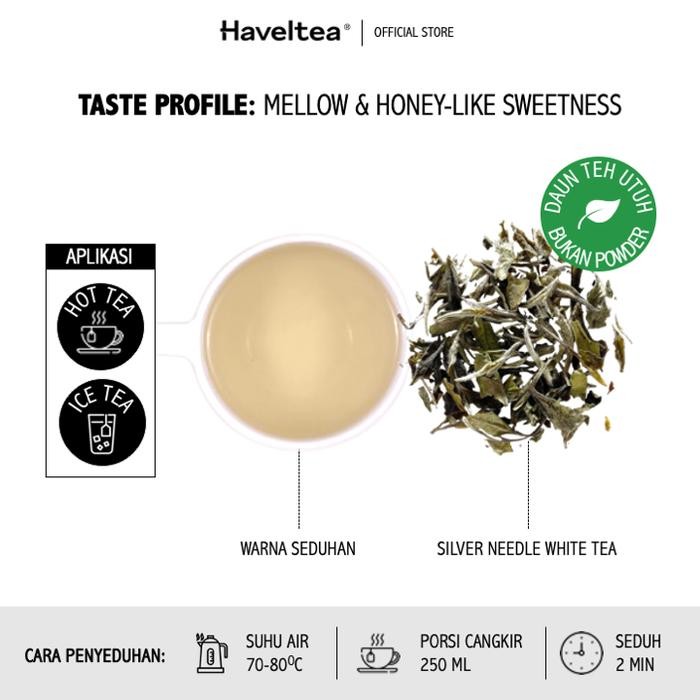 

WHITE ANGKASA Pouch Haveltea Teh Putih Silver Needle White Tea