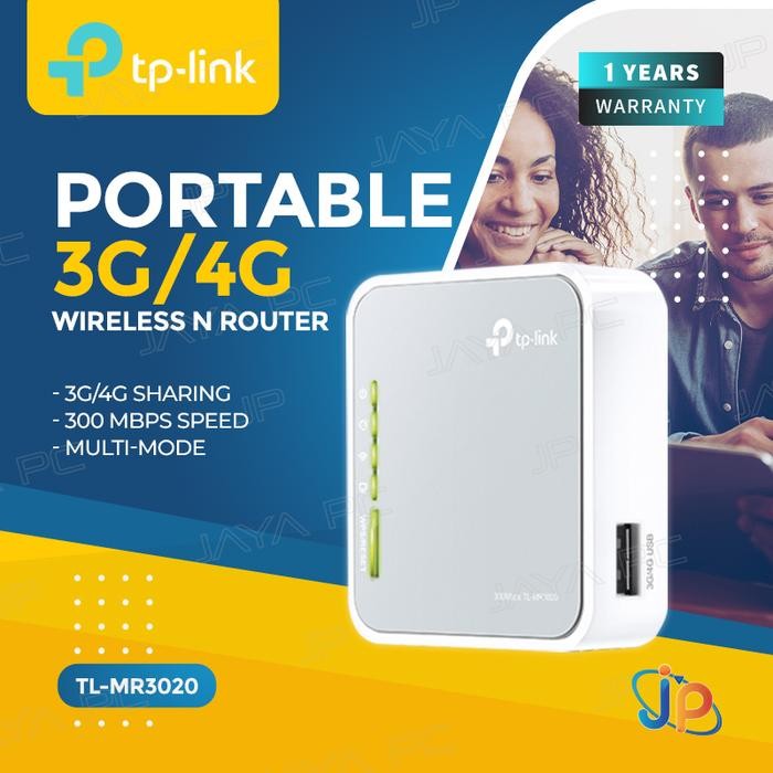 TP-LINK TL-MR3020 MODEM PORTABLE 3G/4G WIRELESS N ROUTER