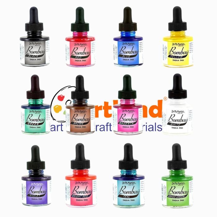 

Dr. Ph. Martin'S Bombay India Ink 30Ml Tinta Pigmen Permanen & Tahan Air