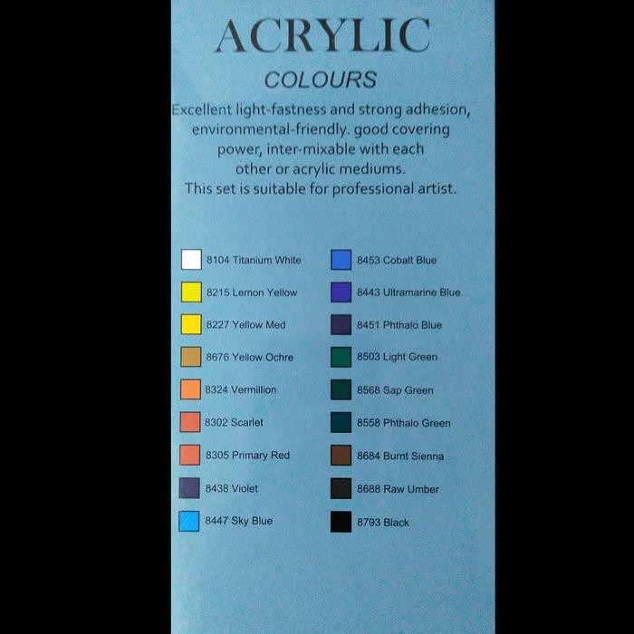 

Cat Acrylic V-Tec Acrylic Colour Set 18 Warna 12Ml Vt-818/A