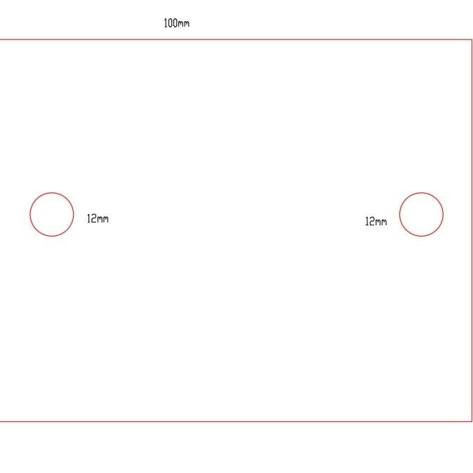 Plat Stainless 304 4Mm 100Mm X 100Mm Lubang Bor 12Mm 2 Lubang