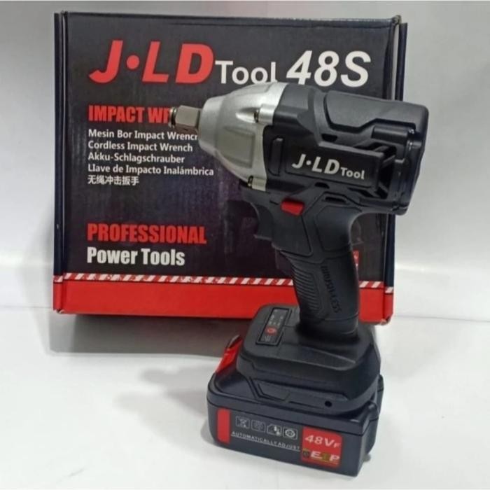 Cordless Impact Wrench Jld 48S Brushless Impact Pembuka Kunci Baut