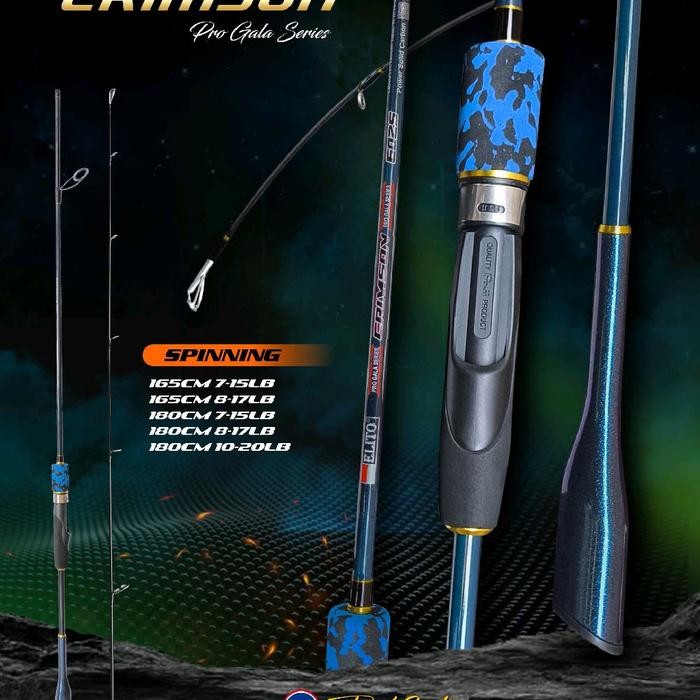 Exori Fishing - Joran Elito Solid Carbon Reel Set Fuji 165 15Lb-17Lb/180 15Lb-20Lb Spining