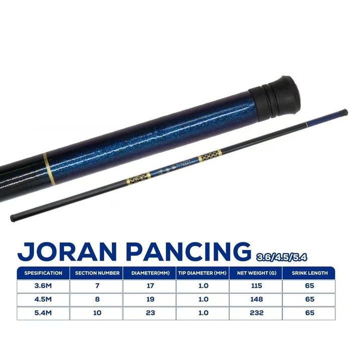 Exori Fishing - 1Pcs Portable Joran Pancing Tegek Keris 3.60M/4.50M/5.40M Kualitas Tinggi Serat