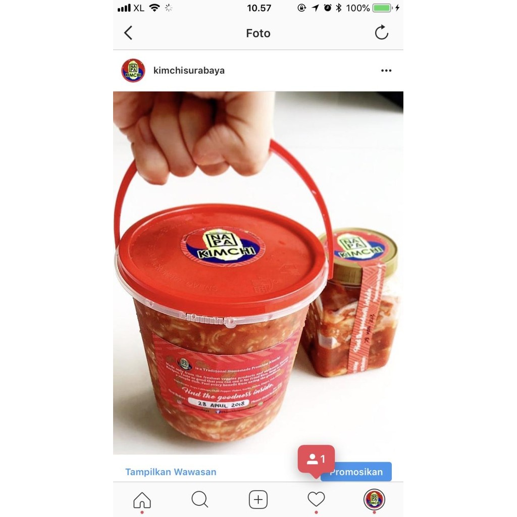 

(Allthebest) Napa kimchi 1KG rasa korean authentic