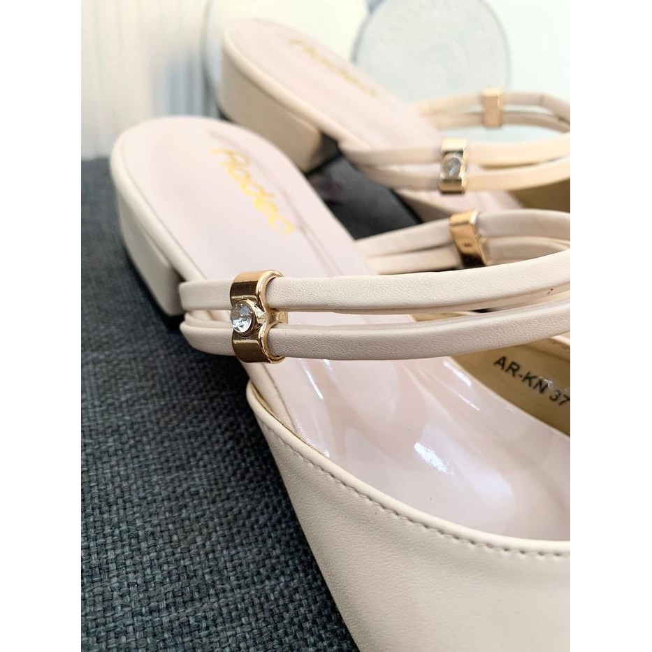 alfa Sandal Wanita FLADEO Mules Heels 3cm Sendal Cewek Shoes