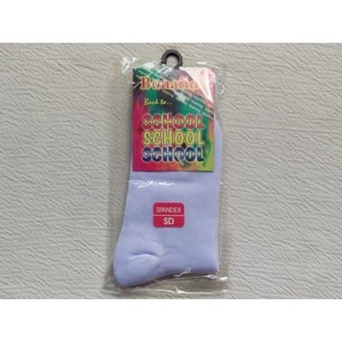 Kaos Kaki Sekolah Anak SD SMP SMA SMU Standar Putih Polos Label Random *