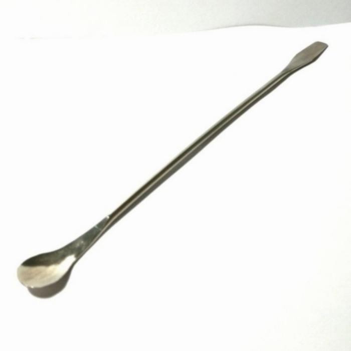 Spatula lab stainless, sendok stainless *