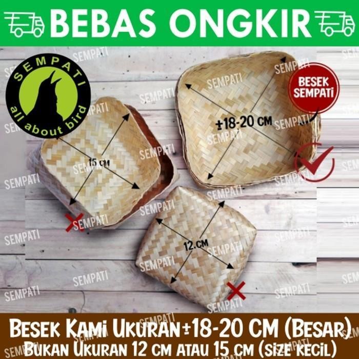 BESEK SIRIP SARANG WALET BESEK BAMBU ANYAMAN BESEK KOTAK HAMPERS BAKUL *