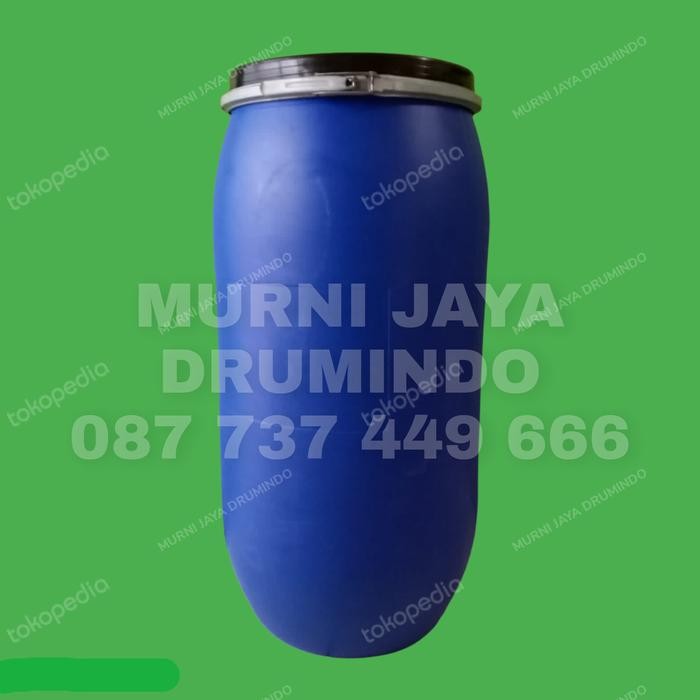 Drum plastik bekas / tong plastik / tong sampah / tong HDPE 150 liter *