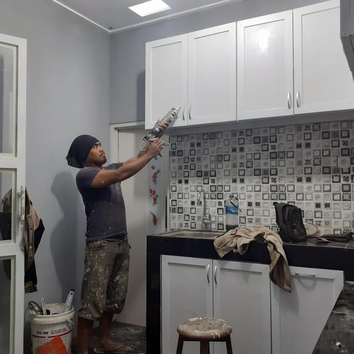 Kitchen set aluminium Model Handle Minimalis *