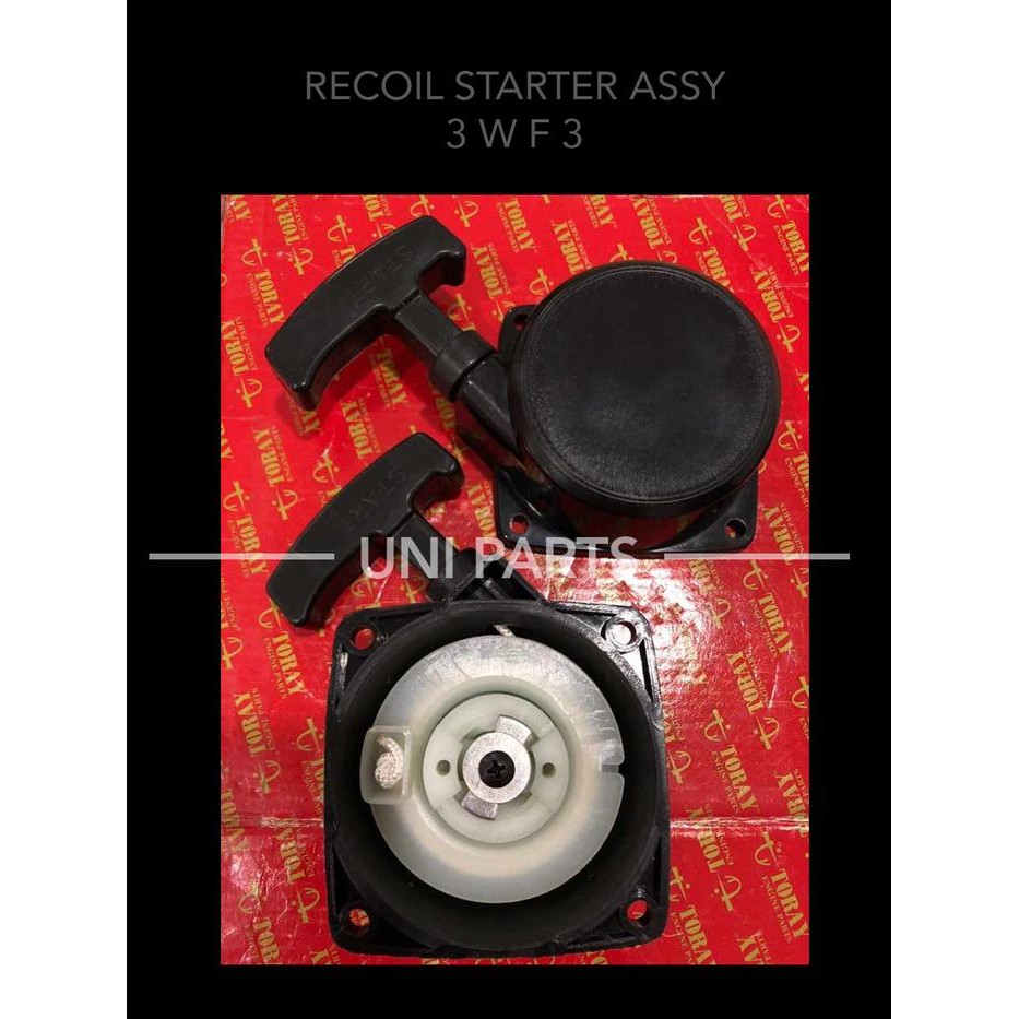 RECOIL STARTER ASSY TARIKAN STARTER ENGKOL 3WF3 PERSEGI 4 *