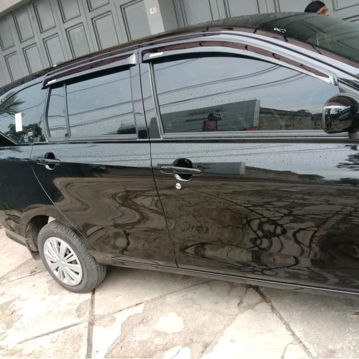 Talang Air Pintu Mobil Sigra Aksesoris Variasi Mobil Talang Air Hujan Pasang Setengah Body Car Pasti