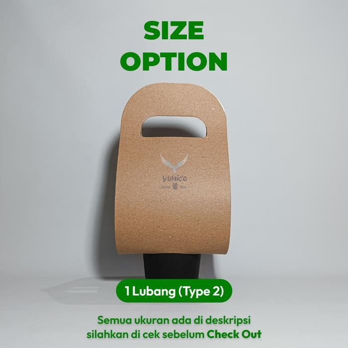 Cup Holder Paper Kraft Single & Double Kraft Paper Cup Holder Bali Pasti Ori