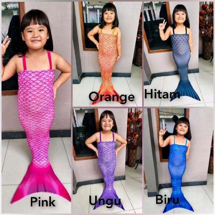 Baju Renang Anak Mermaid Sisik / Baju Putri Duyung Anak / Baju Mermaid Anak / Mermaid Sisik / Kostum