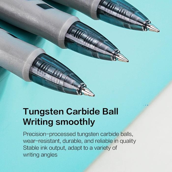 

Deli Stationary - Deli Gel Pen 0.5Mm 2 Warna Hitam/Biru 12 Pcs/ Deli Pulpen Gel Cetek 0.5Mm 2 Warna