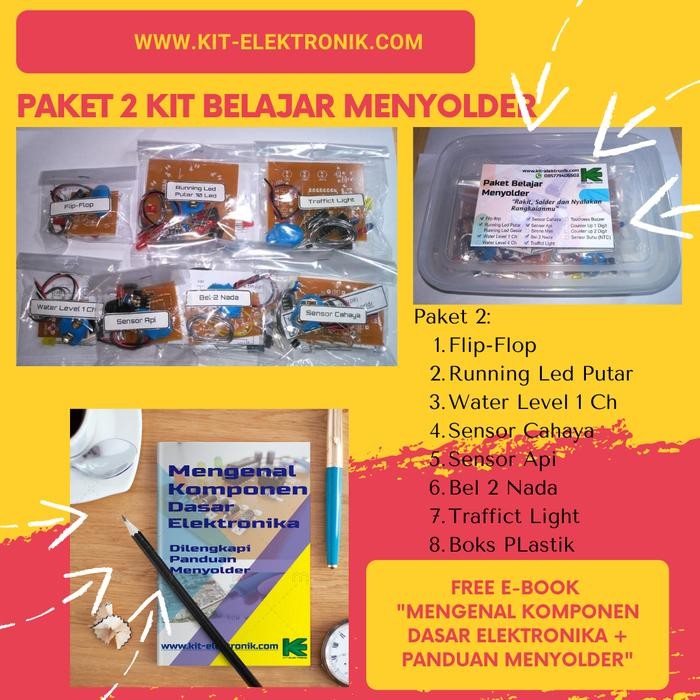 

Paket 2 Kit Belajar Menyolder Disertai Manual Perakitan Free ebook