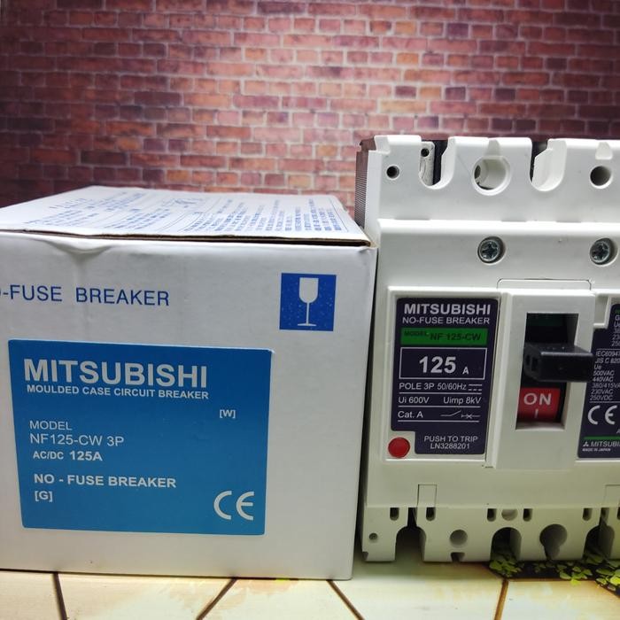 MCCB NFB breaker Mitsubishi NF-125CW NF125CW NF125-CW 125A