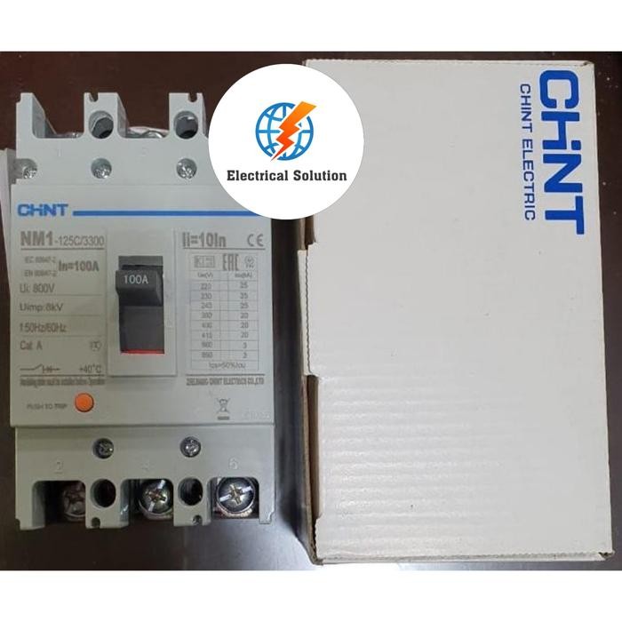 MCCB CHINT / BREAKER CHINT 3POLE 100A