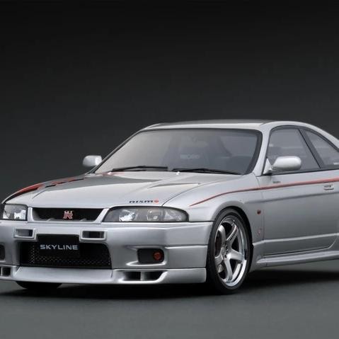 1/18 IGNITION IG MODEL NISSAN SKYLINE R33 GTR VSPEC SILVER
