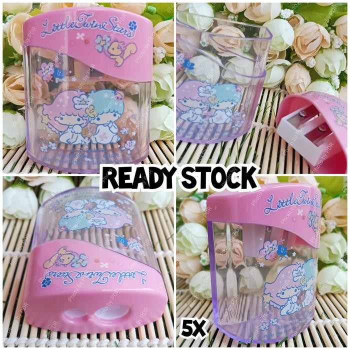 

Rautan Pensil 2 Lubang Sanrio Original Little Twin Stars