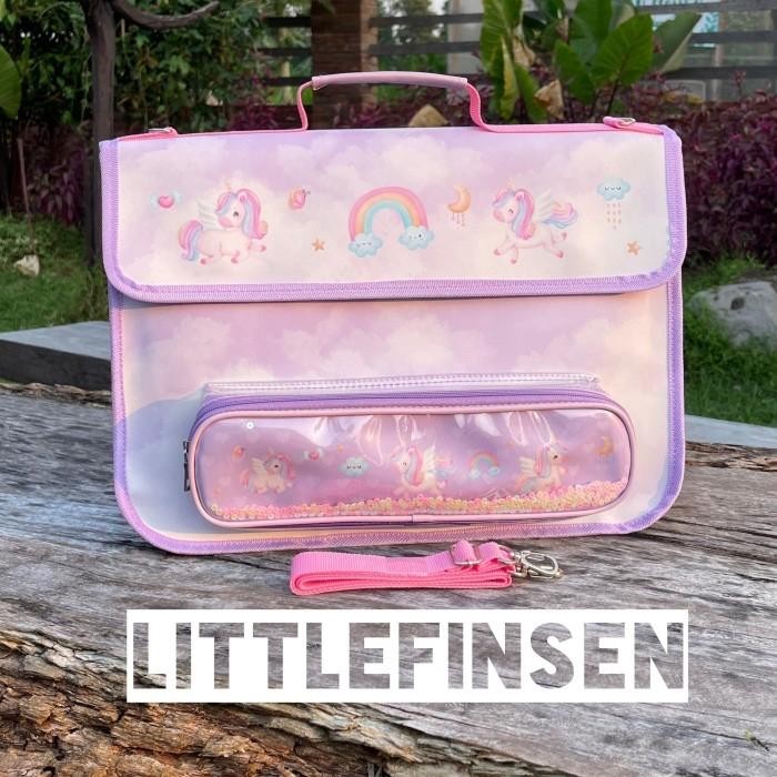 Tas Folder Anak/Tas Les Anak/Folder Anak Pokemon Sonic Mario Sanrio Unicorn