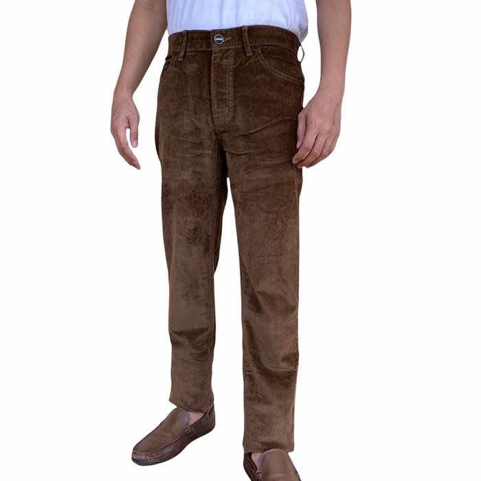 OMK_ Celana Pria Corduroy Stretch Zg Boss Standar - Regular Fit #Celanapriacorduroy