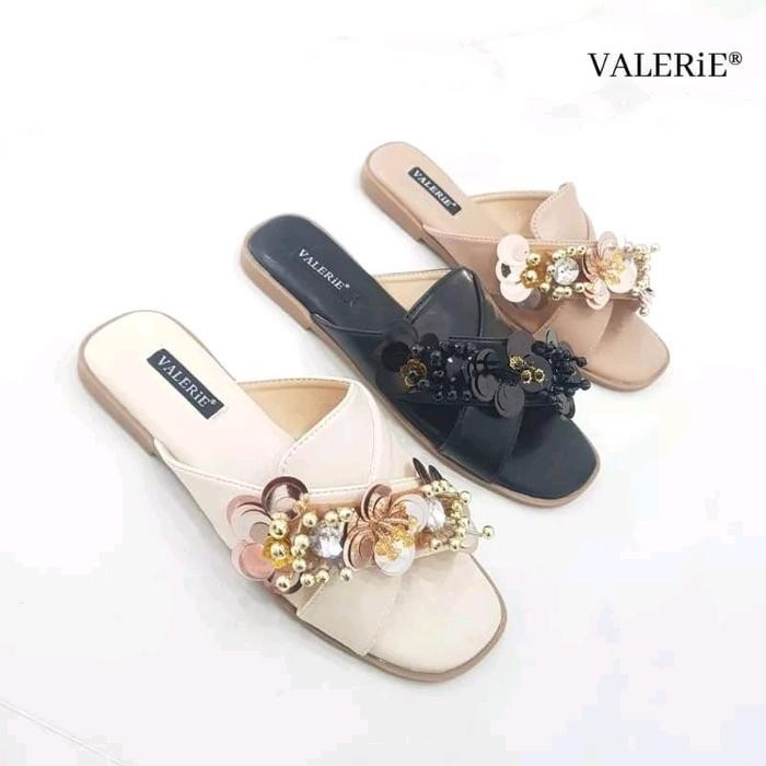 onj Gardenia VALERiE sendal import size standart 36-41 Wanita Flat Sandal