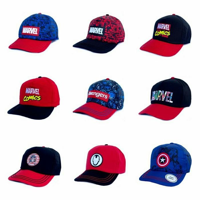 Topi Marvel Ori Topi Anak Spider Iron Man Captain America Star Wars Dl