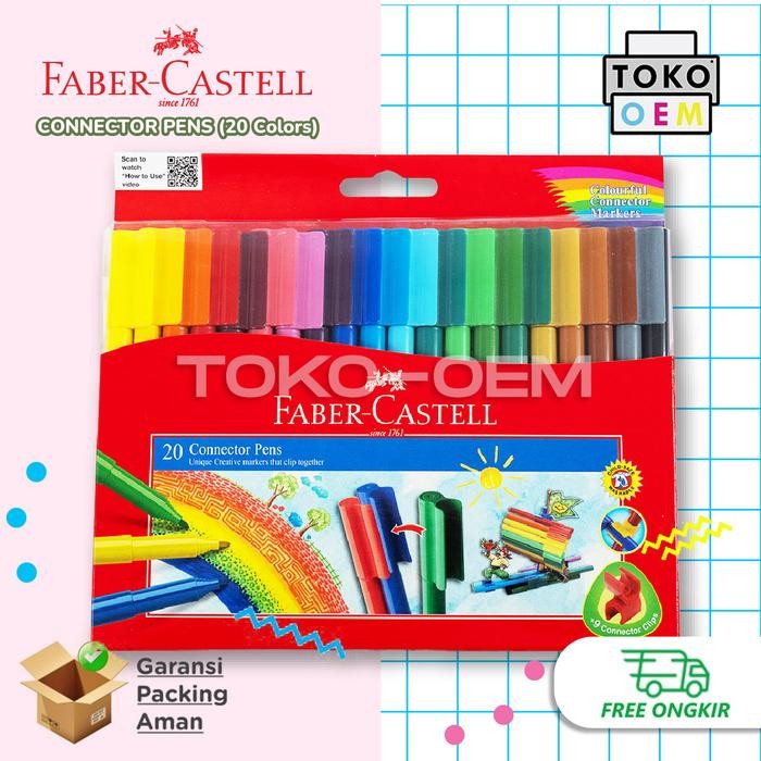 

FABER CASTELL SPIDOL MARKER SET CONNECTOR PEN TUTUP SAMBUNG MEWARNAI