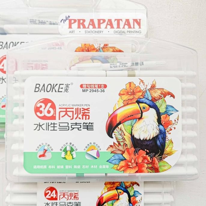 

Baoke Acrylic Marker Set Mp2945 Acrylic Pen Spidol Akrilik