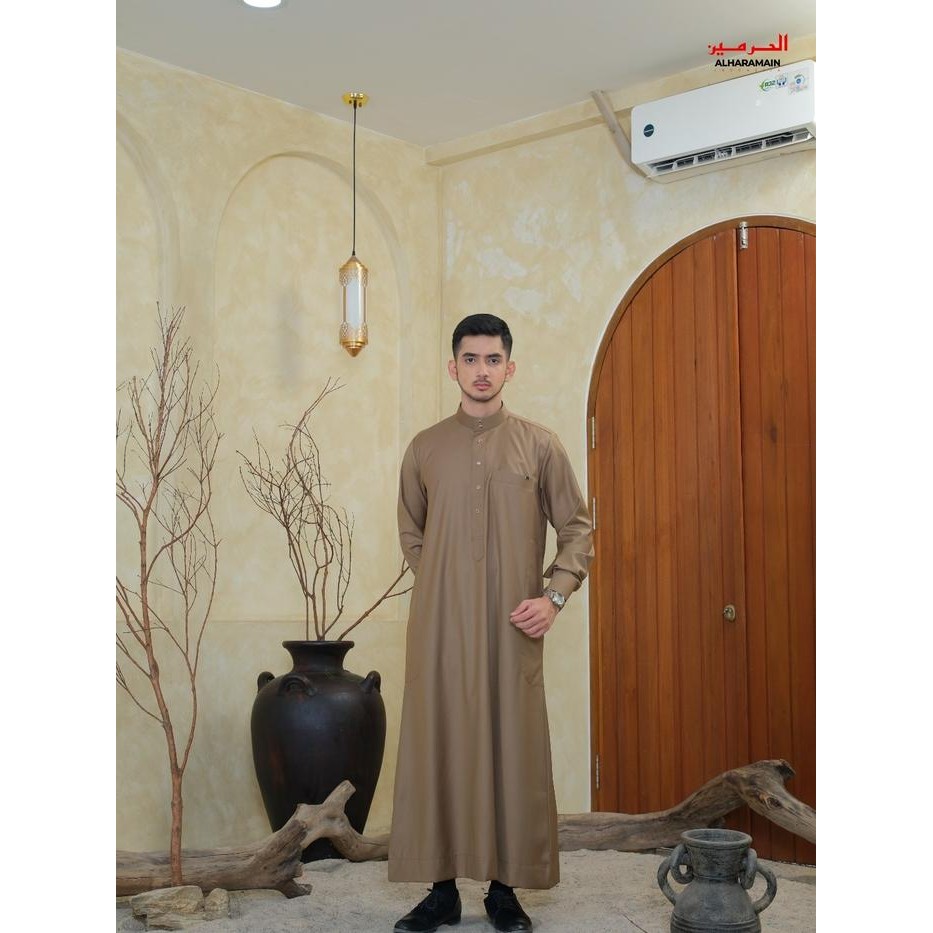 B081 Al Haramain Series Semi Wol Thobe Hamzah Jubah / Gamis Pria Remaja & Dewasa