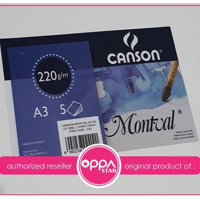 

Canson Montval A3 220 Gram Kertas Watercolor Terjamin
